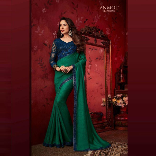 green and blue saree online sri lanka