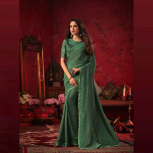 dark green saree online sri lanka