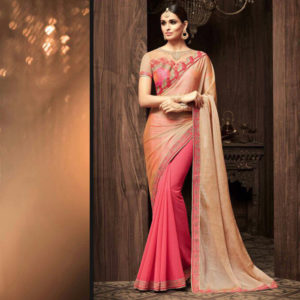 gold and pink saree online sri lanka