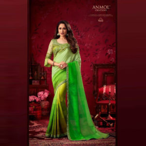 green shaded saree online sri lanka