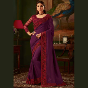 red and purple saree online sri lanka